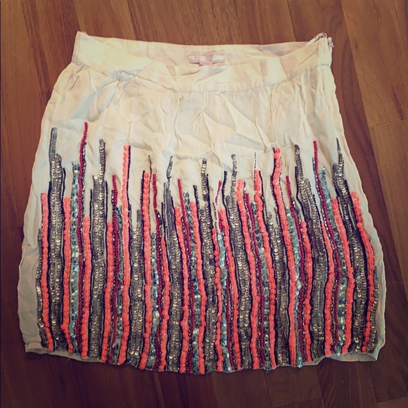 NWT Romeo & Juliet Couture Sequin and Beaded Skirt - Picture 3 of 10